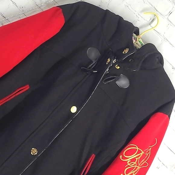 Vintage Y2K Baby Phat Authentic Black Red Heavy Jacket Womens Size 4XL Brooklyn - Picture 6 of 16